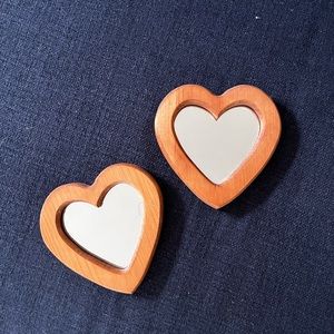 Vintage heart mirrors
